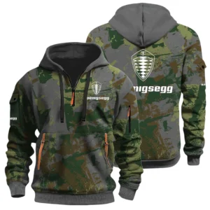 Koenigsegg Half Zip Hoodie All Over Prints Sports Hoodie Style Custom Name
