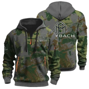 Maybach Half Zip Hoodie All Over Prints Sports Hoodie Style Custom Name