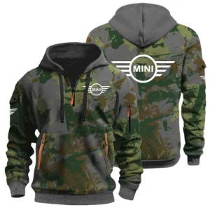 MINI Half Zip Hoodie All Over Prints Sports Hoodie Style Custom Name