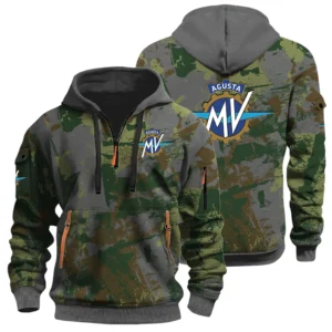 MV Agusta Half Zip Hoodie All Over Prints Sports Hoodie Style Custom Name