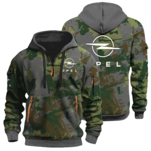 Opel Half Zip Hoodie All Over Prints Sports Hoodie Style Custom Name