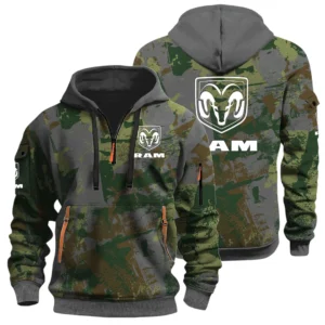 Ram Half Zip Hoodie All Over Prints Sports Hoodie Style Custom Name