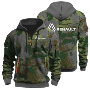 Renault Half Zip Hoodie All Over Prints Sports Hoodie Style Custom Name