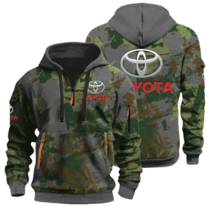 Toyota Half Zip Hoodie All Over Prints Sports Hoodie Style Custom Name
