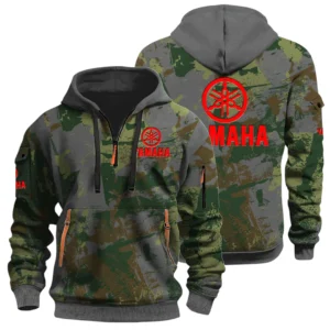 Yamaha Motor Half Zip Hoodie All Over Prints Sports Hoodie Style Custom Name
