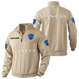 Lancia Quarter-Zip Sweatshirt Stand Collar Custom Name