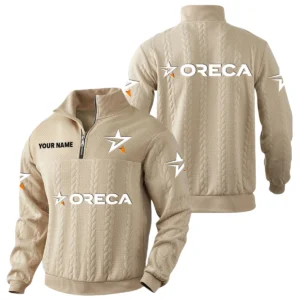 Oreca Racing Team Quarter-Zip Sweatshirt Stand Collar Custom Name