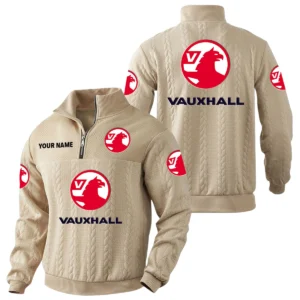 Vauxhall Quarter-Zip Sweatshirt Stand Collar Custom Name