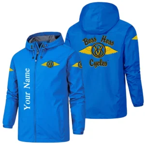 Boss Hoss Cycles Hooded Windbreaker Jacket Custom Name