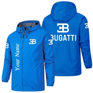 Bugatti Hooded Windbreaker Jacket Custom Name