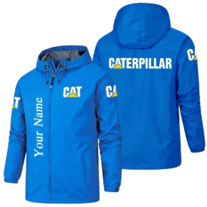 Caterpillar Hooded Windbreaker Jacket Custom Name