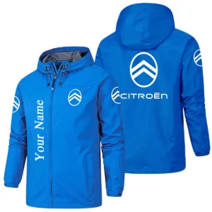 Citroen Hooded Windbreaker Jacket Custom Name