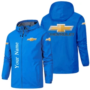 Chevrolet Hooded Windbreaker Jacket Custom Name