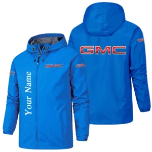 GMC Car Hooded Windbreaker Jacket Custom Name