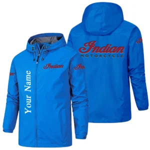 Indian Motorcycle Hooded Windbreaker Jacket Custom Name