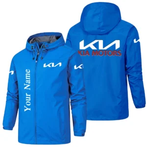 KIA Hooded Windbreaker Jacket Custom Name