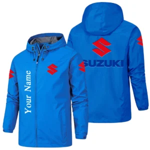 Suzuki Motor Hooded Windbreaker Jacket Custom Name