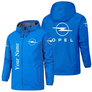 Opel Hooded Windbreaker Jacket Custom Name