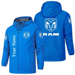 Ram Hooded Windbreaker Jacket Custom Name