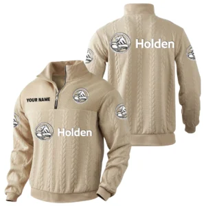 Holden Quarter-Zip Sweatshirt Stand Collar Custom Name