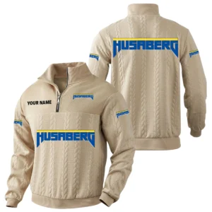 Husaberg Quarter-Zip Sweatshirt Stand Collar Custom Name