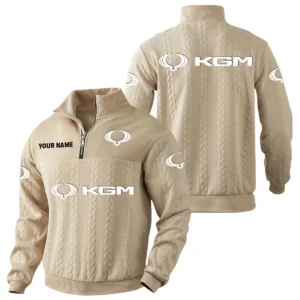 KG Mobility Quarter-Zip Sweatshirt Stand Collar Custom Name