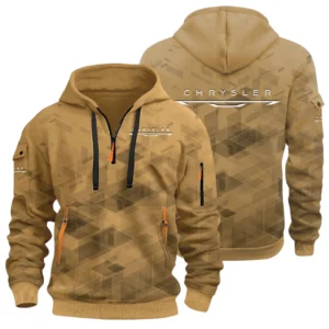 Chrysler Half Zip Hoodie All Over Prints Multi Pockets Custom Name Gift For Fan