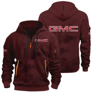 GMC Car Half Zip Hoodie All Over Prints Multi Pockets Custom Name Gift For Fan