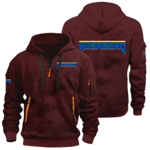 Husaberg Half Zip Hoodie All Over Prints Multi Pockets Custom Name Gift For Fan