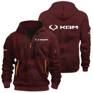 KG Mobility Half Zip Hoodie All Over Prints Multi Pockets Custom Name Gift For Fan