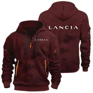 Lancia Half Zip Hoodie All Over Prints Multi Pockets Custom Name Gift For Fan