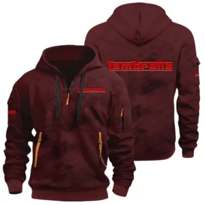 Lambretta Half Zip Hoodie All Over Prints Multi Pockets Custom Name Gift For Fan