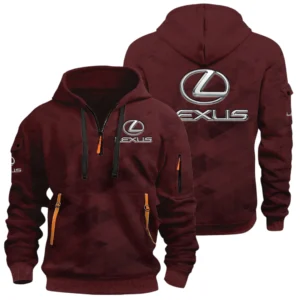 Lexus Half Zip Hoodie All Over Prints Multi Pockets Custom Name Gift For Fan