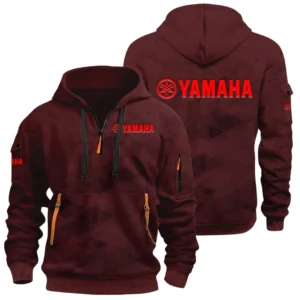 Yamaha Half Zip Hoodie All Over Prints Multi Pockets Custom Name Gift For Fan