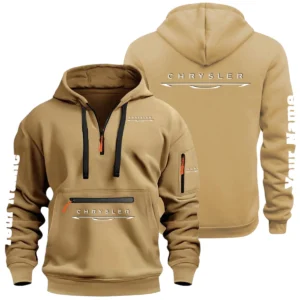 Chrysler Half Zip Hoodie Multi Zipper Pocket Custom Name