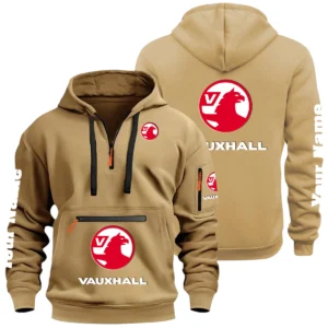 Vauxhall Half Zip Hoodie Multi Zipper Pocket Custom Name