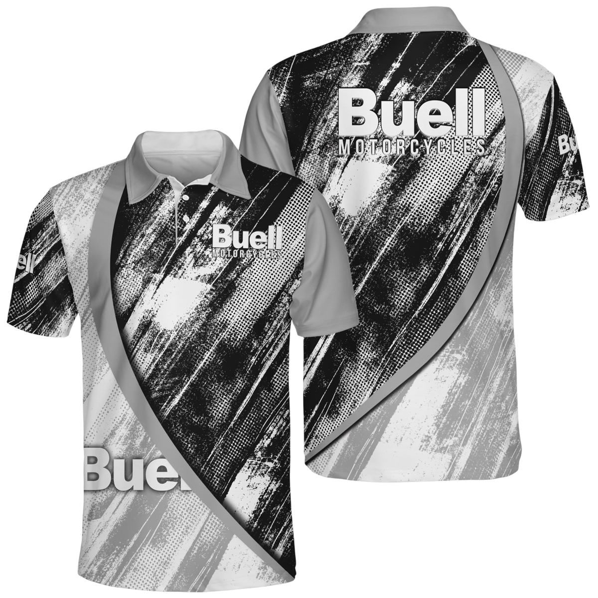 Buell Motorcycles Polo All Over Prints Buell Motorcycles Polo All Over Prints