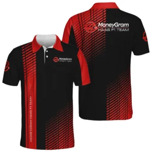 MoneyGram Haas F1 Team Racing Polo All Over Prints Gift For Fan