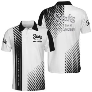 Stake F1 Team Kick Sauber Polo All Over Prints Gift For Fan