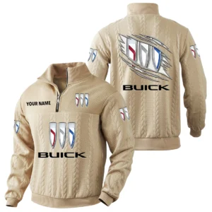Buick Quarter-Zip Sweatshirt Stand Collar Custom Text