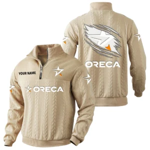 Oreca Racing Team Quarter-Zip Sweatshirt Stand Collar Custom Text