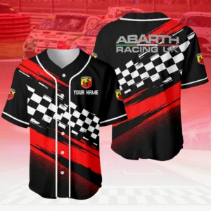 Abarth Racing UK 3D Baseball Jersey Custom Your Name