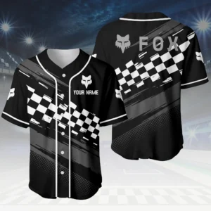 Fox Racing 3D Baseball Jersey Custom Your Name