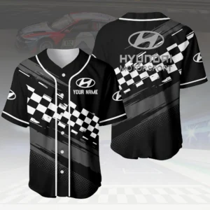 Hyundai Motorsport Racing 3D Baseball Jersey Custom Your Name