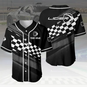 Ligier Automotive Racing 3D Baseball Jersey Custom Your Name