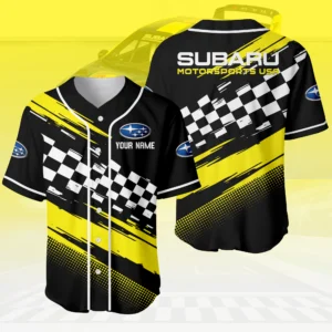 Subaru Motorsports USA Racing 3D Baseball Jersey Custom Your Name