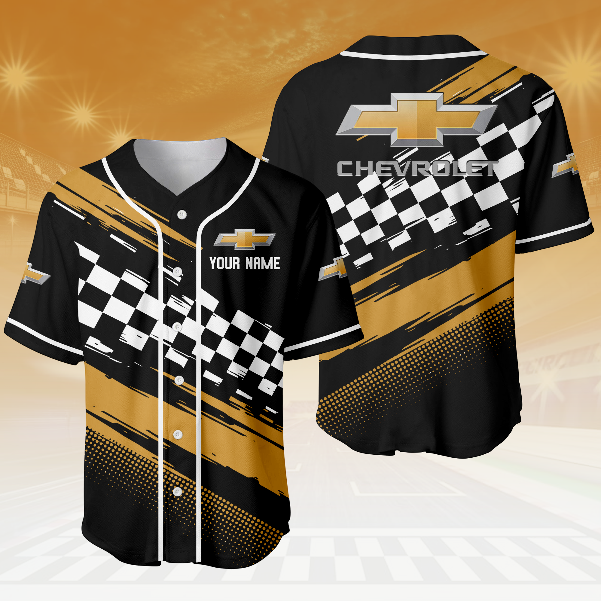 Chevrolet 3D Baseball Jersey Custom Your Name Chevrolet 3D Baseball Jersey Custom Your Name