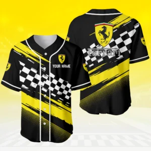 Ferrari 3D Baseball Jersey Custom Your Name