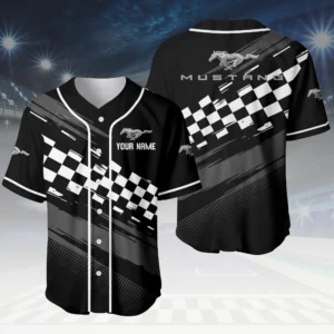 Mustang 3D Baseball Jersey Custom Your Name