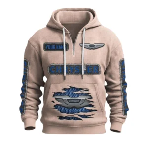 Chrysler Quarter-Zip Waffle Knit Hoodie Custom Your Name
